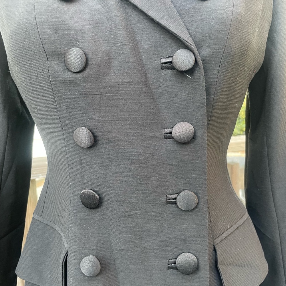 Plein Sud for Bergdorf Goodman black fitted blazer - Picture 2 of 7